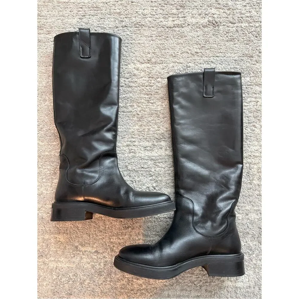 Aeyde Henry Knee-High Boots Size 37